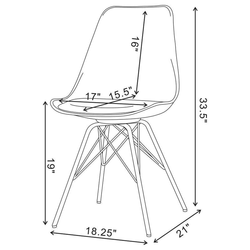 Lowry - Round Dining Set Tulip Table With Eiffel Chairs