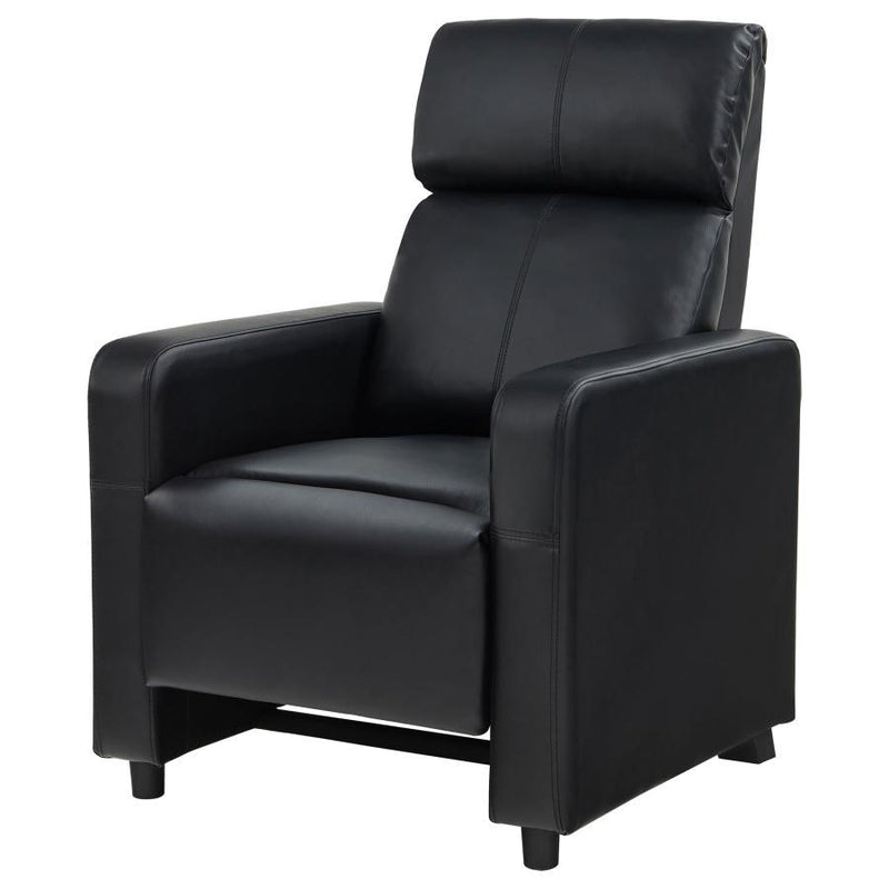 Toohey - Home Theater Push Back Recliner - Black