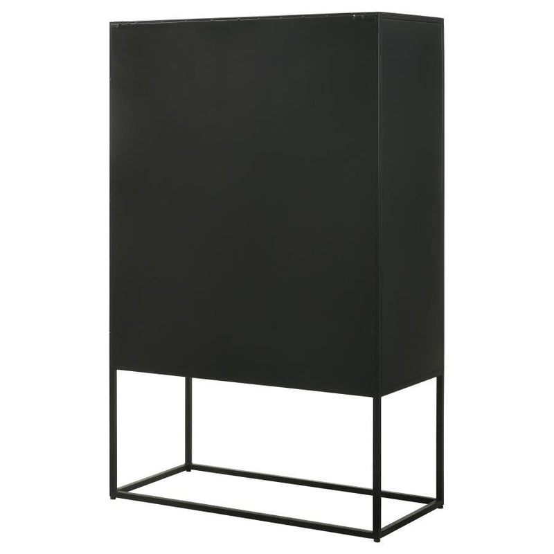 Jenna - 2-Door Bar Cabinet - Black