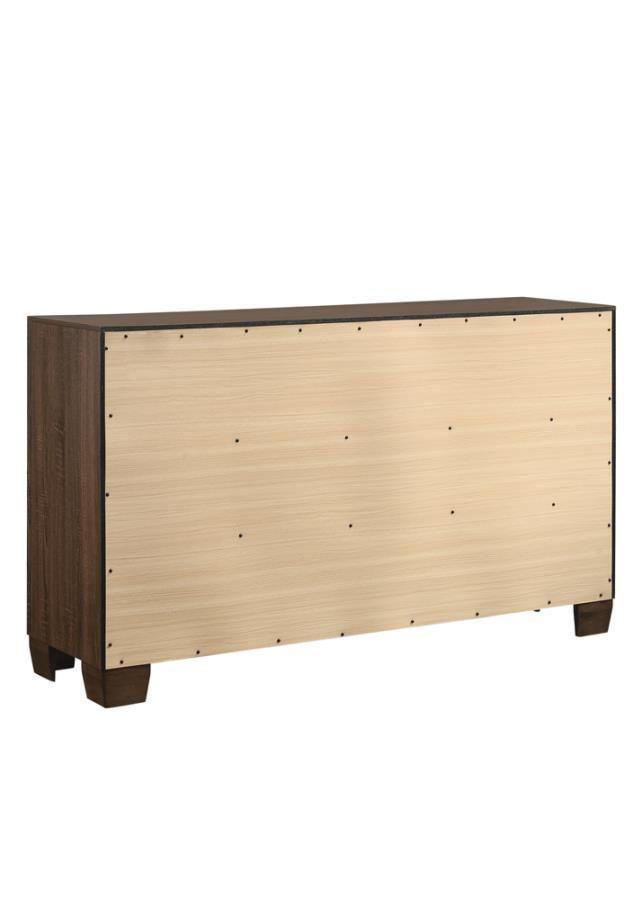 Brandon - 6-Drawer Dresser - Warm Brown