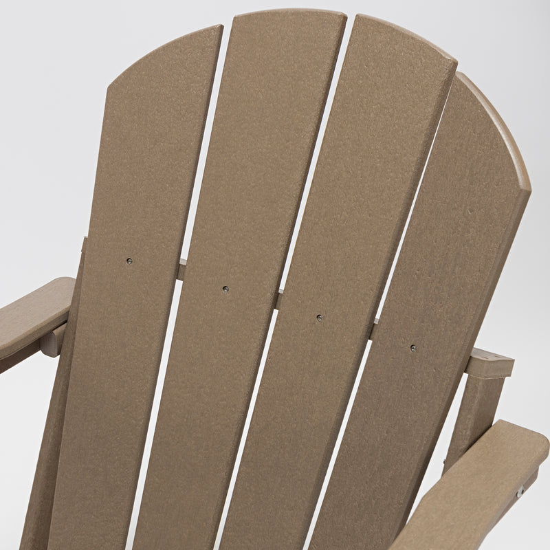 Classic Solid All-weather Folding HDPE Adirondack Chair