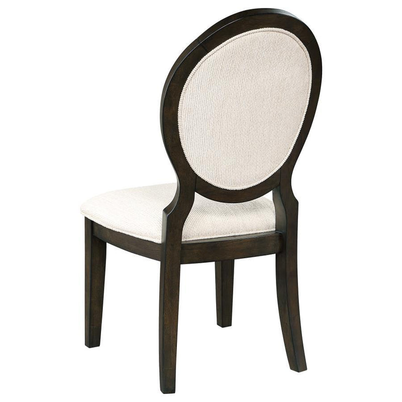 Twyla - Oval Back Dining Side Chair (Set of 2) - Dark Cocoa