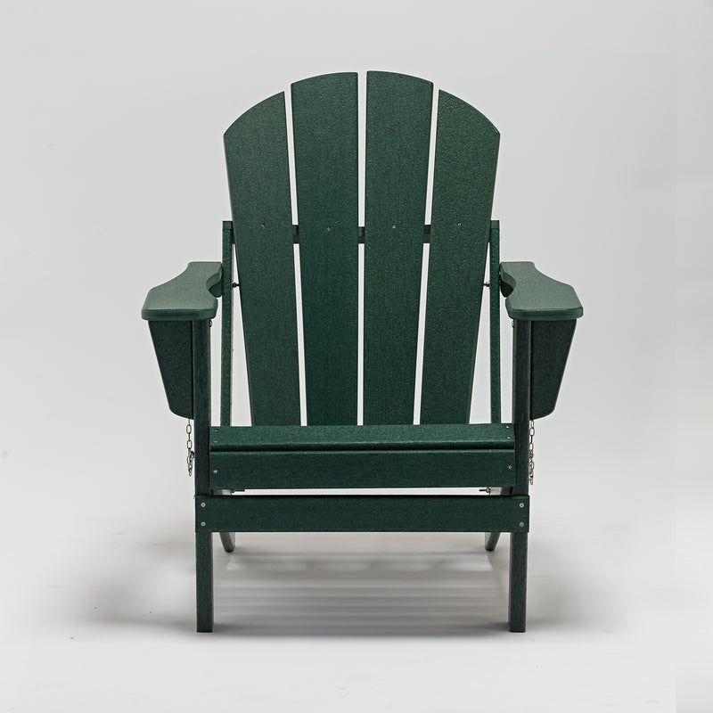 Classic Solid All-weather Folding HDPE Adirondack Chair