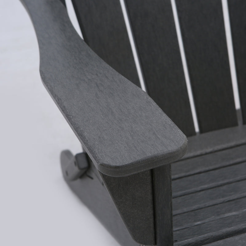 Classic Solid All-weather Folding HDPE Adirondack Chair