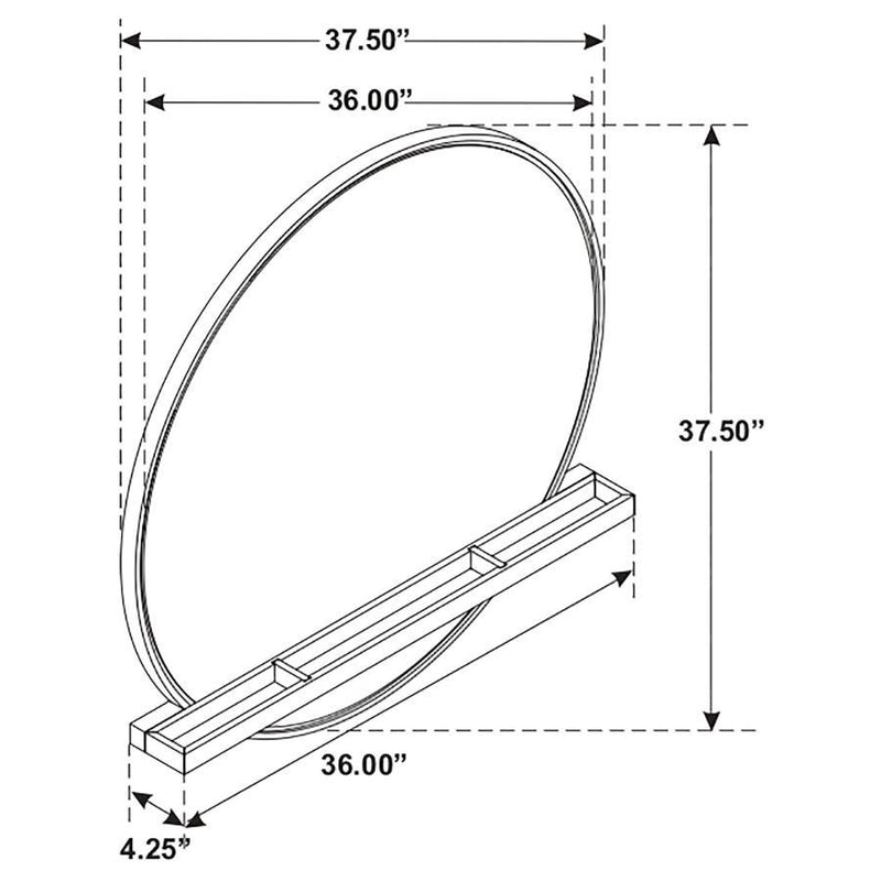 Arini - Round Dresser Mirror