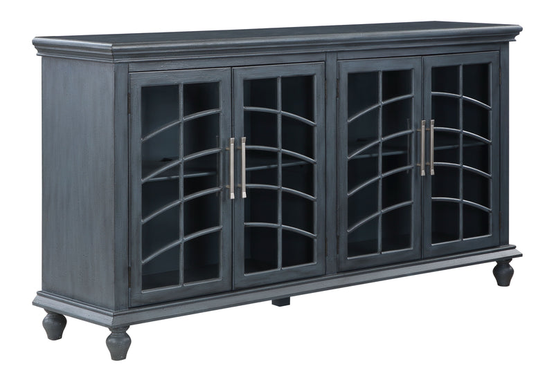 Shutter - Four Door Credenza - Gray