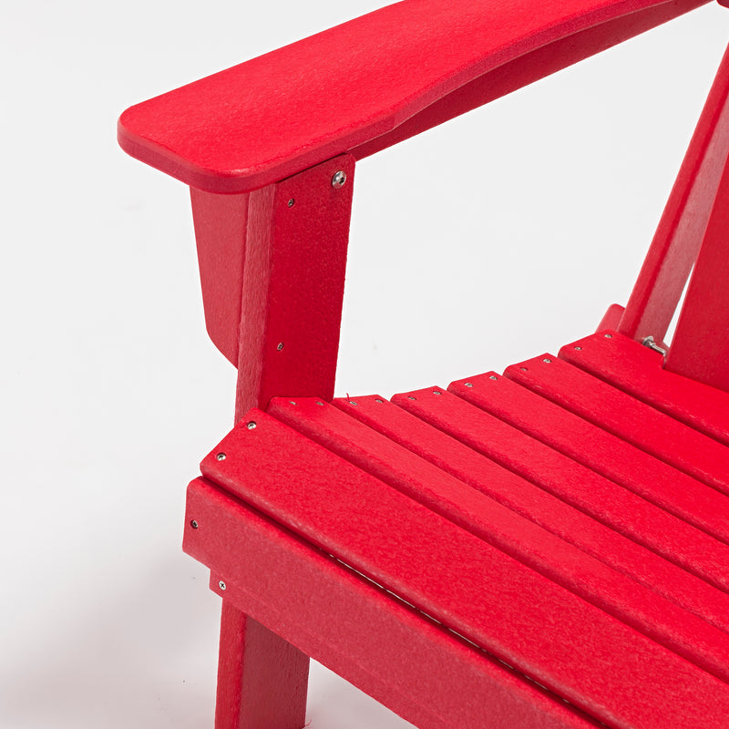 Classic Solid All-weather Folding Plastic Adirondack Chair