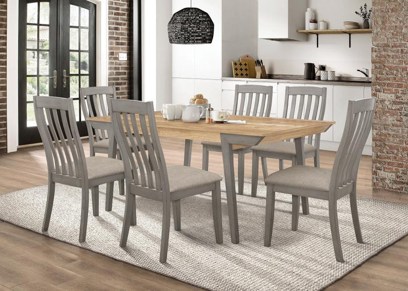 Nogales - Wooden Dining Table - Acacia And Coastal Gray