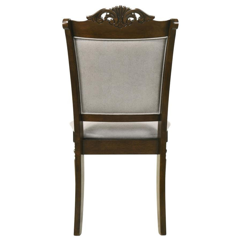 Willowbrook - Upholstered Dining Side Chair (Set of 2) - Gray And Chestnut