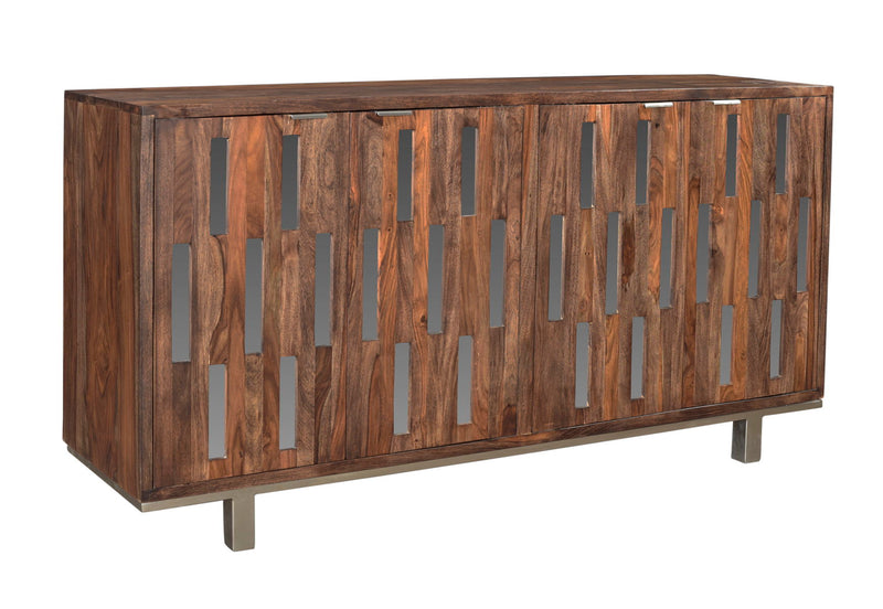 Brownstone - Four Door Credenza - Nut Brown