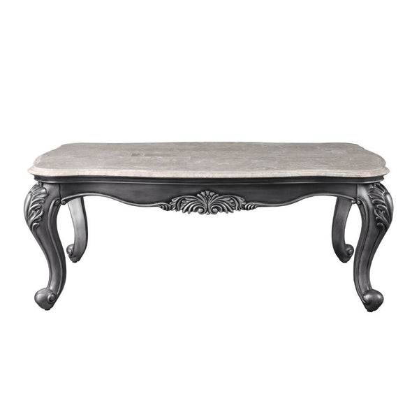 Ariadne - Coffee Table - Marble & Platinum