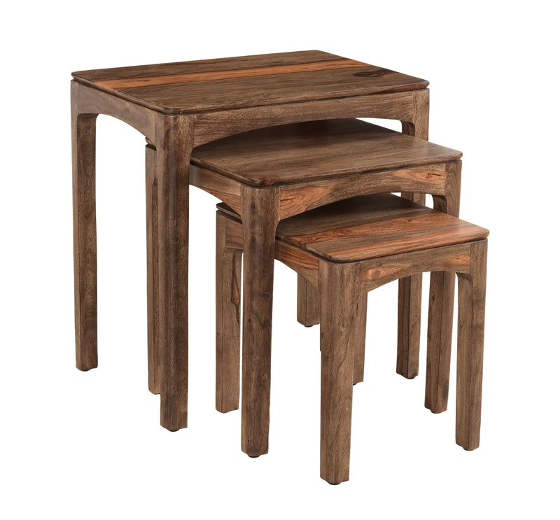 Waverly - Nesting Tables (Set of 3) - Light Natural Sheesham