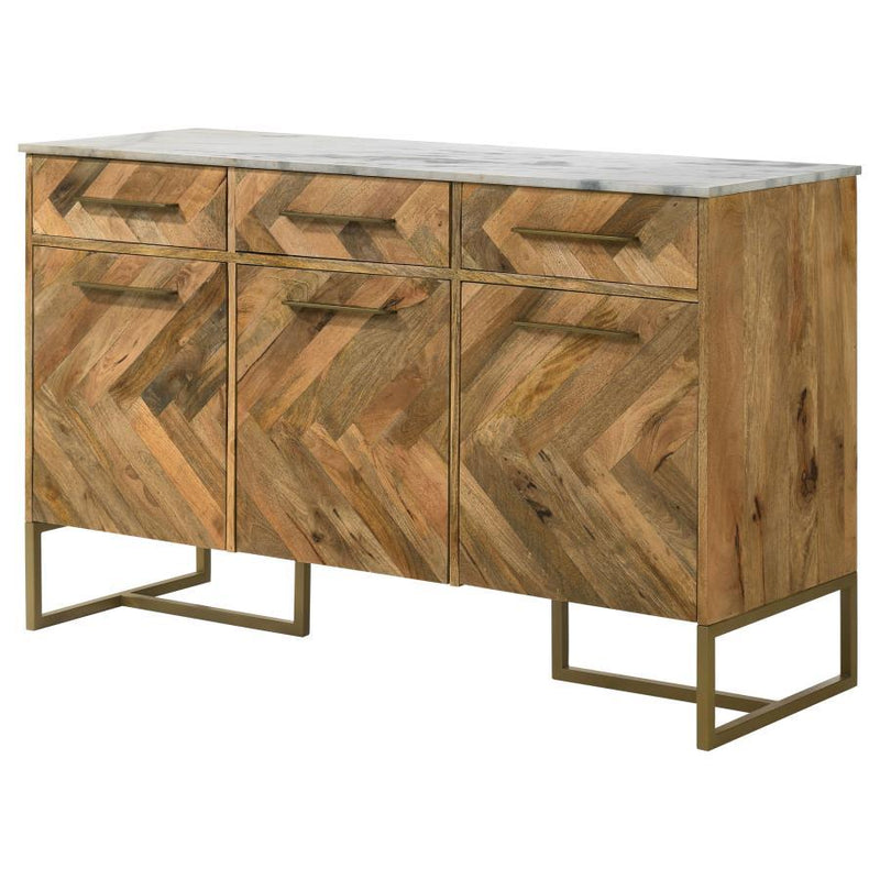 Keaton - Accent Cabinet With Geometric Patterrn