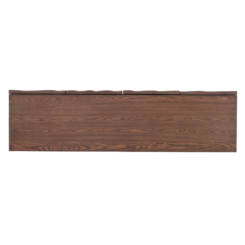 Mojave - Four Door Credenza - Brown / Champagne