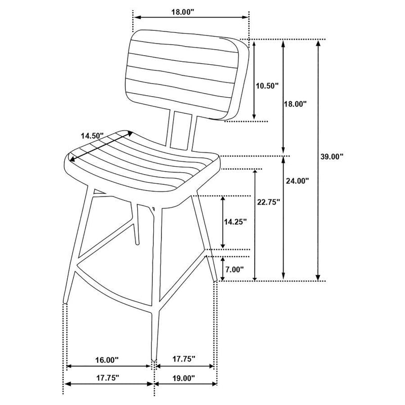 Partridge - Rectangular Counter Height Dining Set