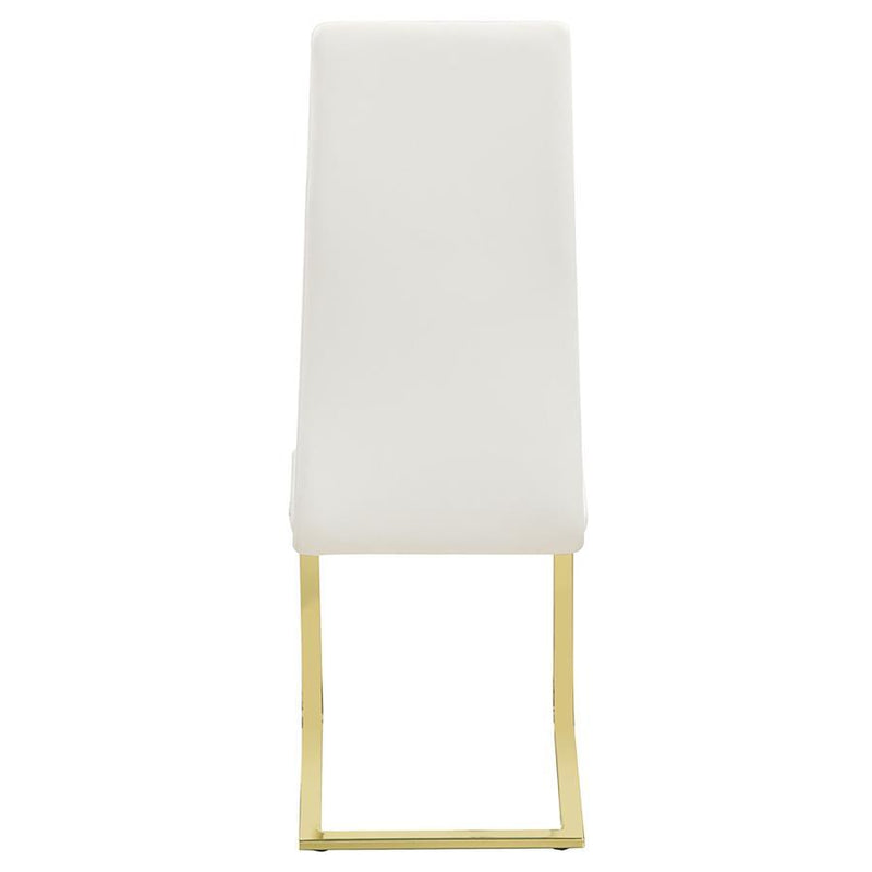 Montclair - Side Chairs (Set of 4) - White And Rustic Brass