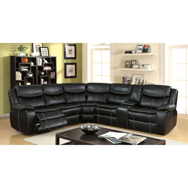 Gatria - Sectional - Black