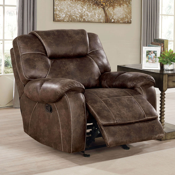 Kennedy - Glider Recliner - Dark Brown