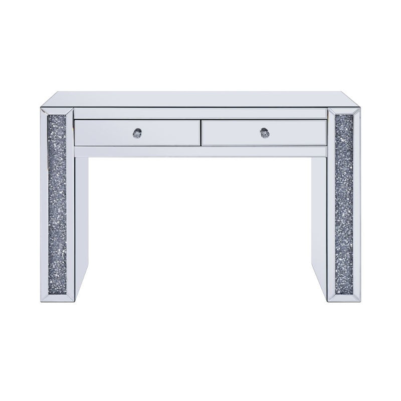 Noralie - Vanity Desk - Mirrored & Faux Diamonds