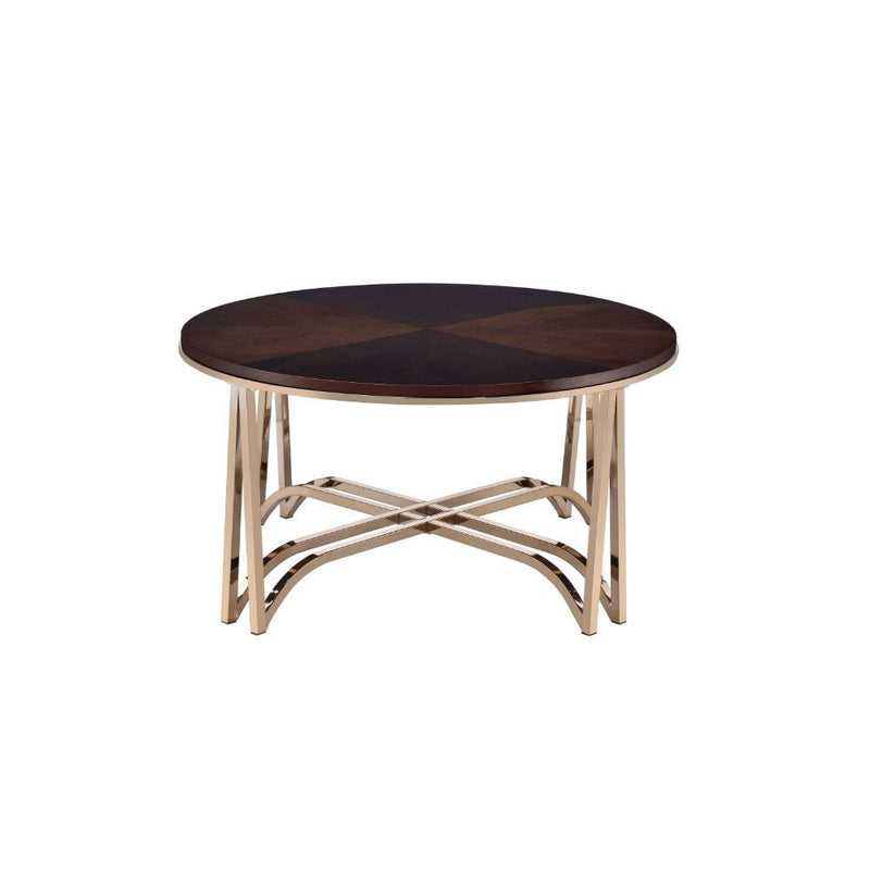 Novus - Coffee Table - Walnut & Champagne