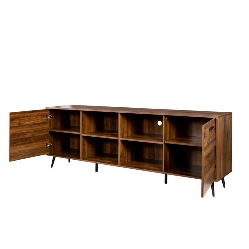 TV Stand Mid-Century Wood Modern Entertainment Center Adjustable Storage Cabinet TV Console for Living Room