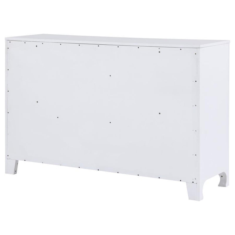 Anastasia - 6-Drawer Dresser - Pearl White