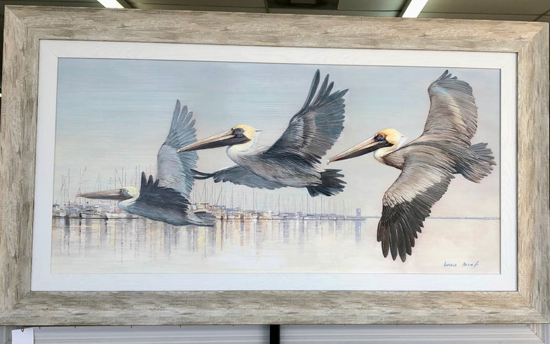 Pelican Formation- Coastal Art- Extra Large
