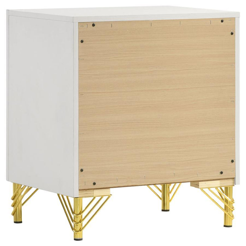 Lucia - 2-Drawer Nightstand - White