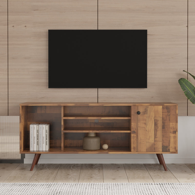 TV Stand Use in Living Room Furniture with 1 storage and 2 shelves Cabinet, high quality particle board,fir wood