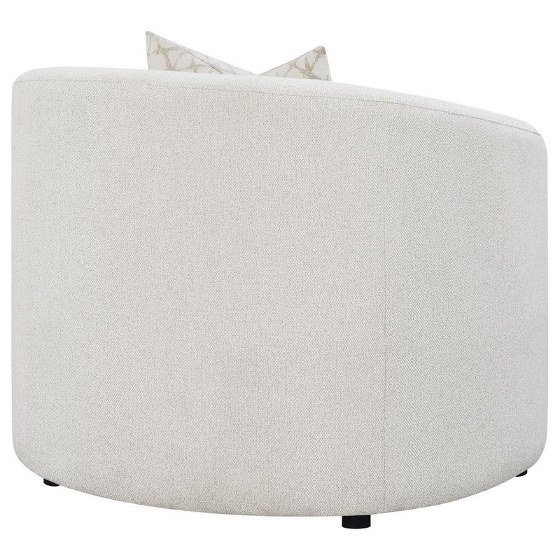 Rainn - Upholstered Tight Back Chair - Latte