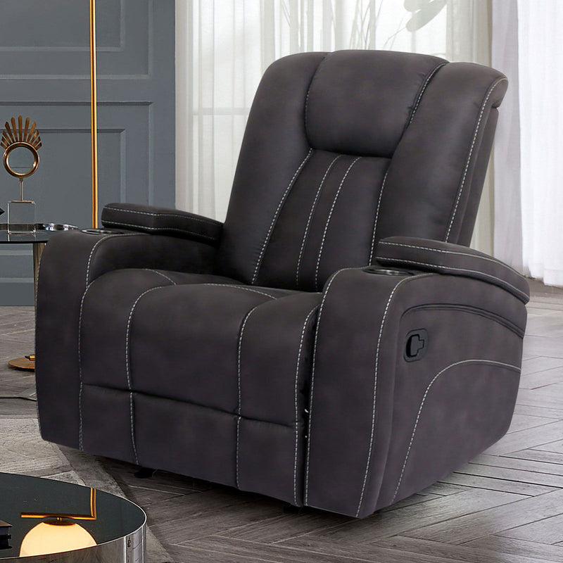 Amirah - Glider Recliner - Dark Gray