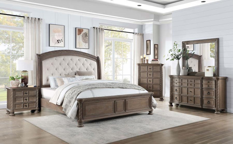 Emmett - Tufted Headboard Panel Bed