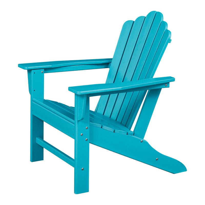 Classic Outdoor Adirondack Chair for Garden Porch Patio Deck Backyard, Weather Resistant Accent Furniture, Blue