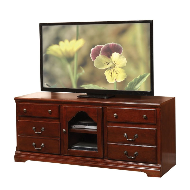 ACME Hercules TV Stand in Cherry 91113 - Atlantic Fine Furniture Inc