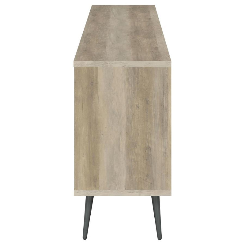 Maeve - 2-Door Engineered Wood Accent Cabinet - Gray And Antique Pine