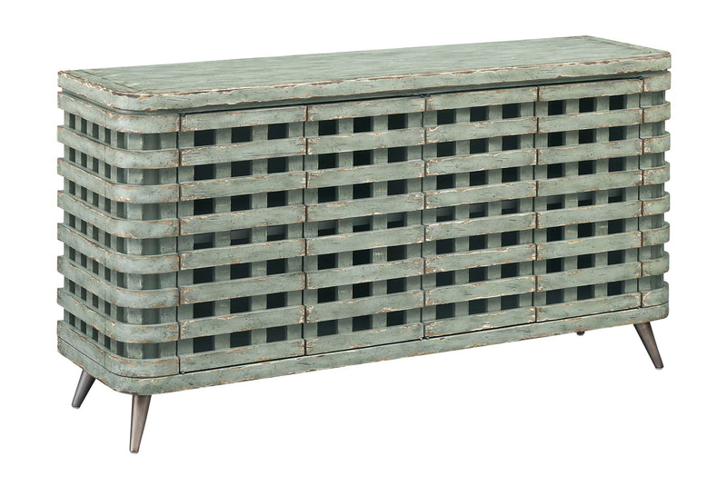 Riverdale - Four Door Credenza - Textured Green