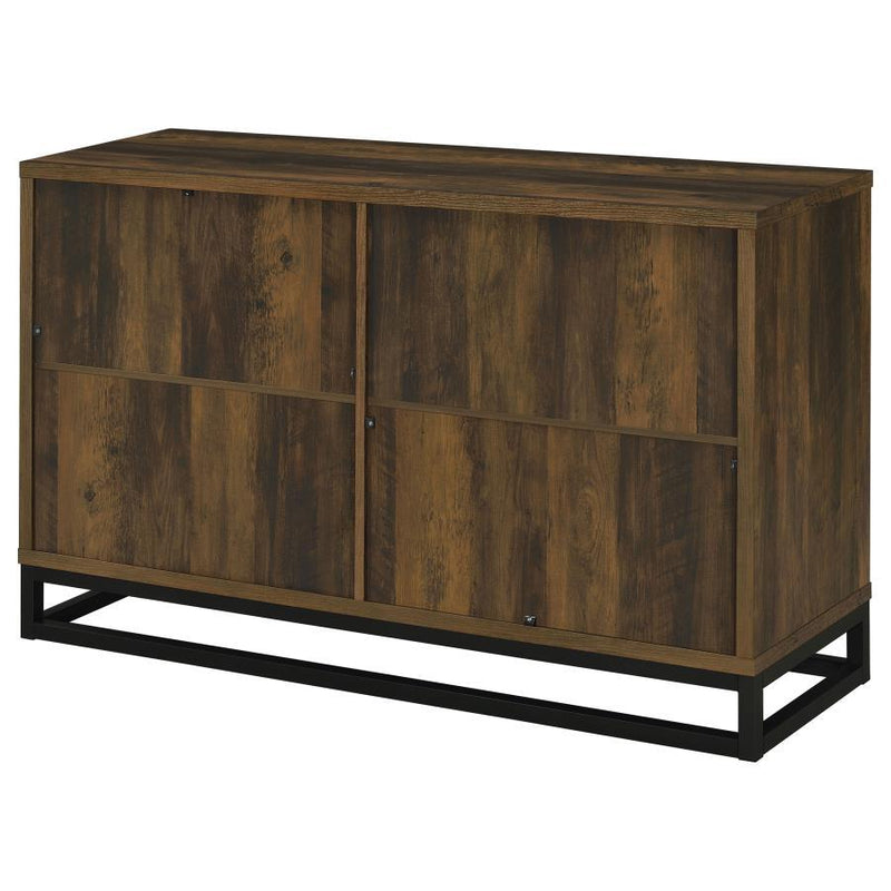 Ryatt - 4-Door Engineered Wood Accent Cabinet - Dark Pine