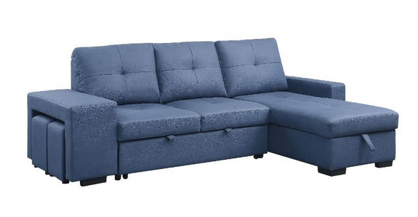 Strophios - Futon - Blue Fabric