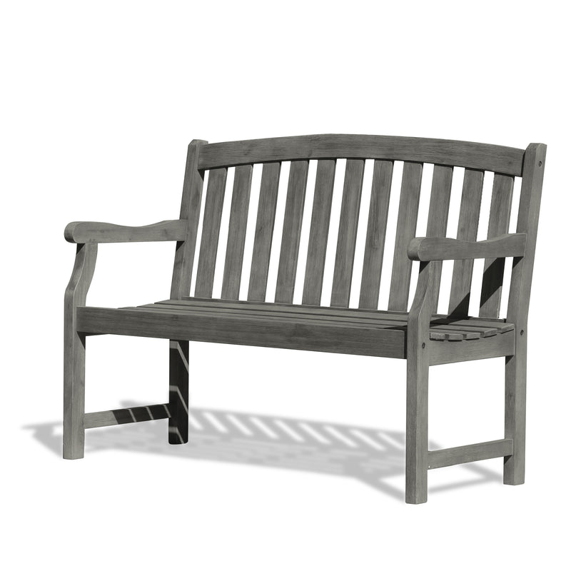 Renaissance Outdoor Patio 4-foot  Hand-scraped Wood Garden Bench