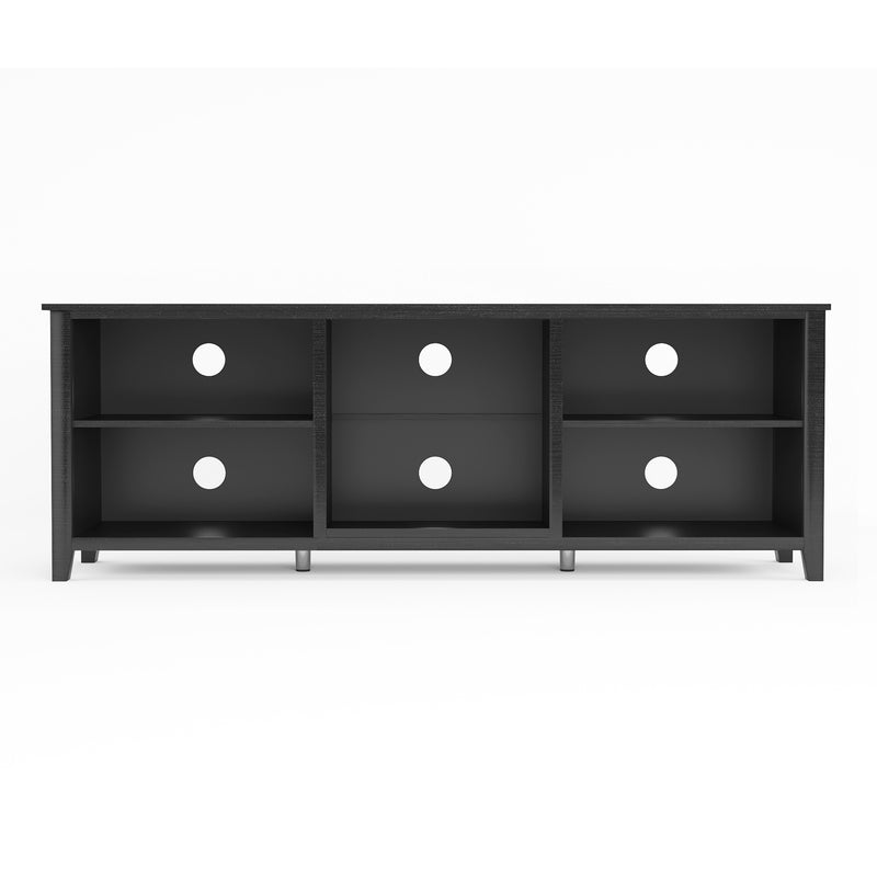 TV Stand Storage Media Console Entertainment Center,Tradition Black,wihout drawer