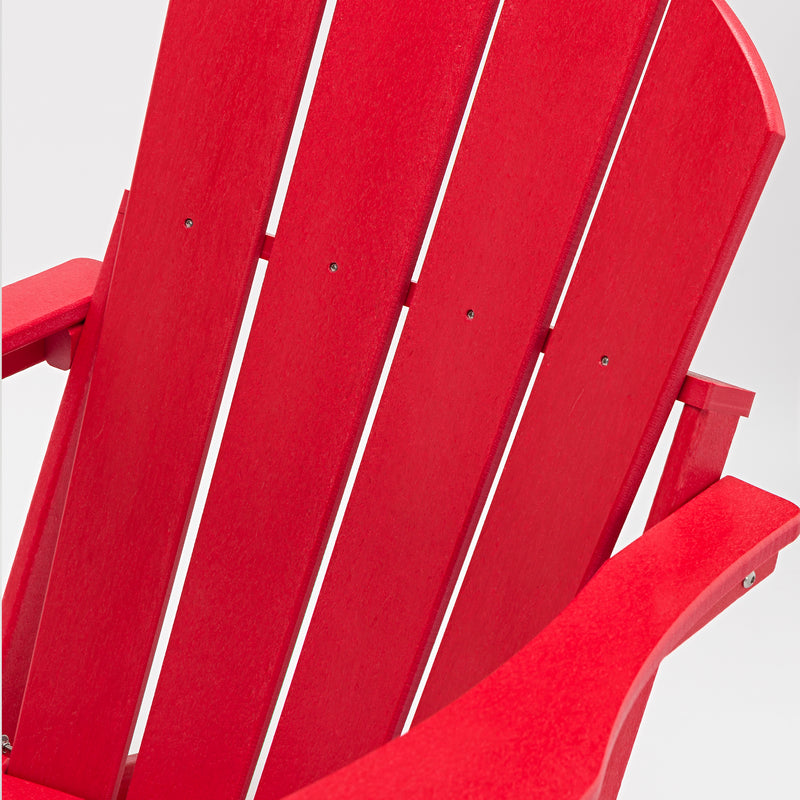 Classic Solid All-weather Folding Plastic Adirondack Chair