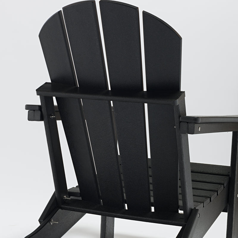 Classic Solid All-weather Folding HDPE Adirondack Chair