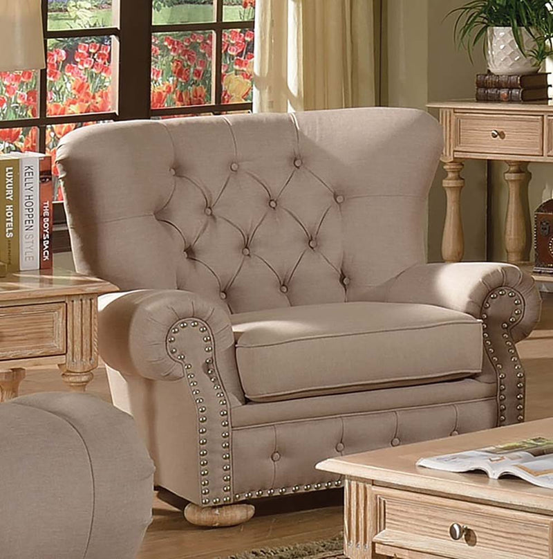 Shantoria - Chair - Beige Linen