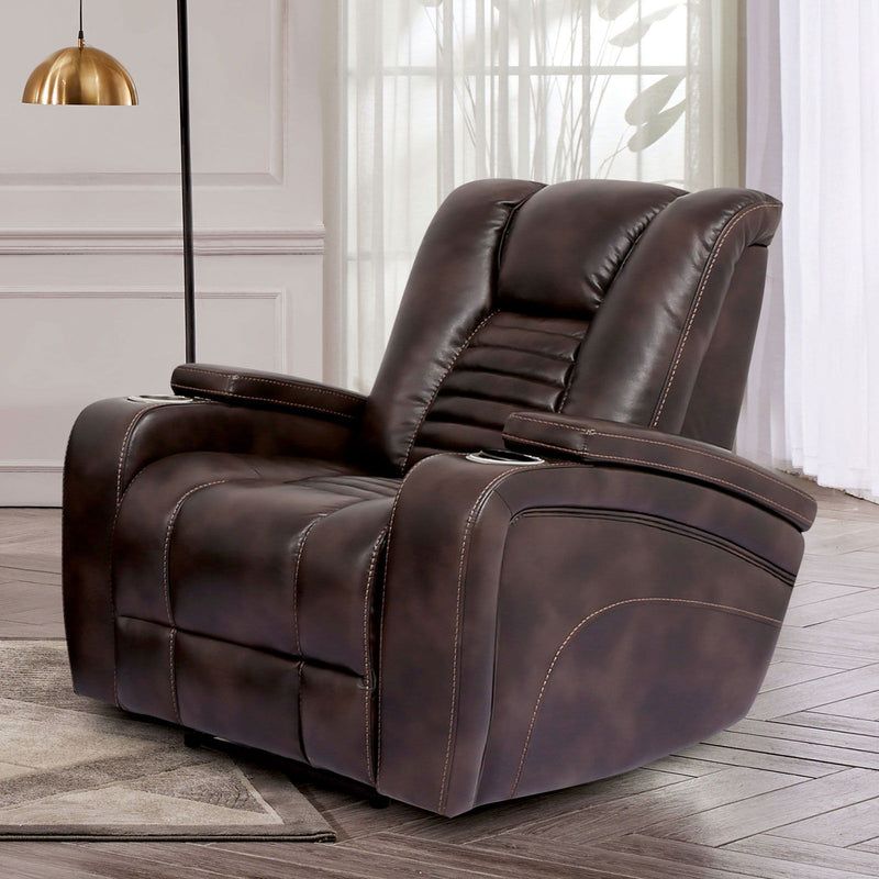 Abrielle - Power Recliner - Dark Brown