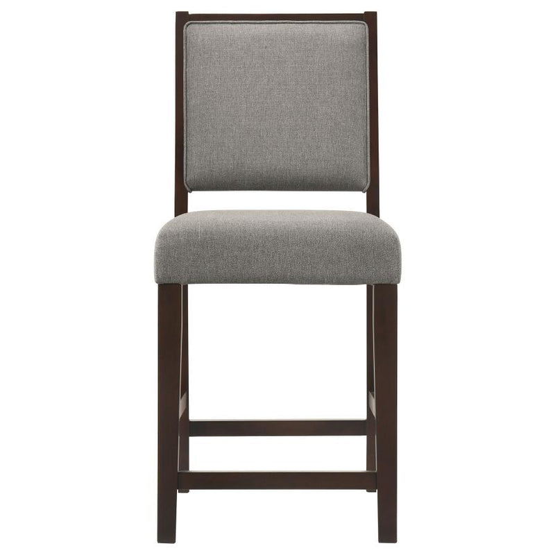 Bedford - Upholstered Open Back Bar Stools With Footrest (Set of 2)