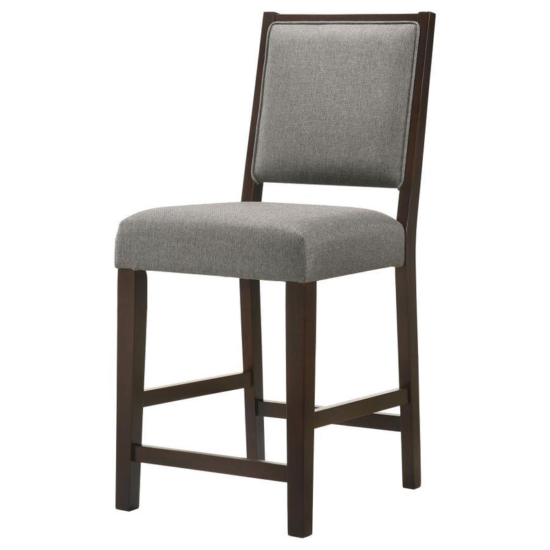 Bedford - Upholstered Open Back Bar Stools With Footrest (Set of 2)