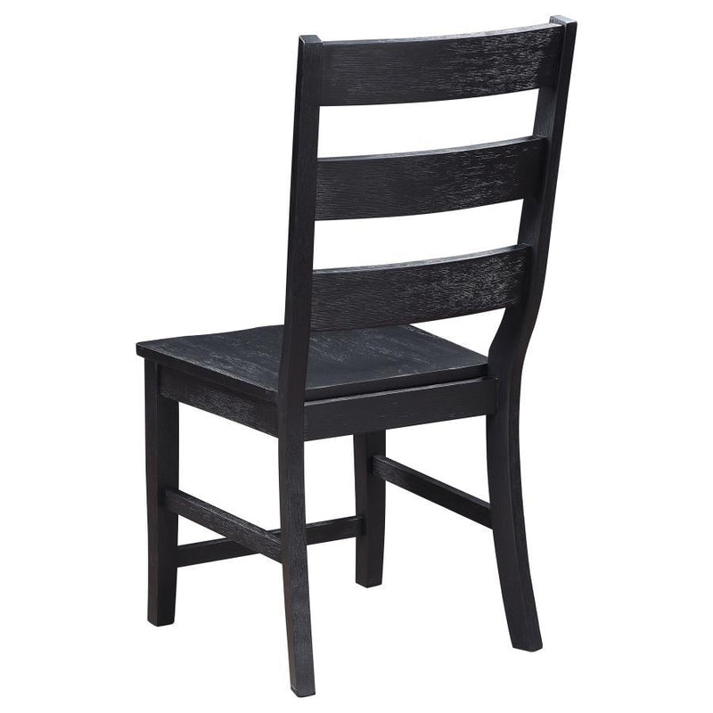 Newport - Ladder Back Dining Side Chair (Set of 2) - Black