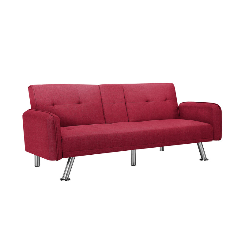 SLEEPER SOFA RED COLOR (Replace W22307250。Size difference, See Details in page.)