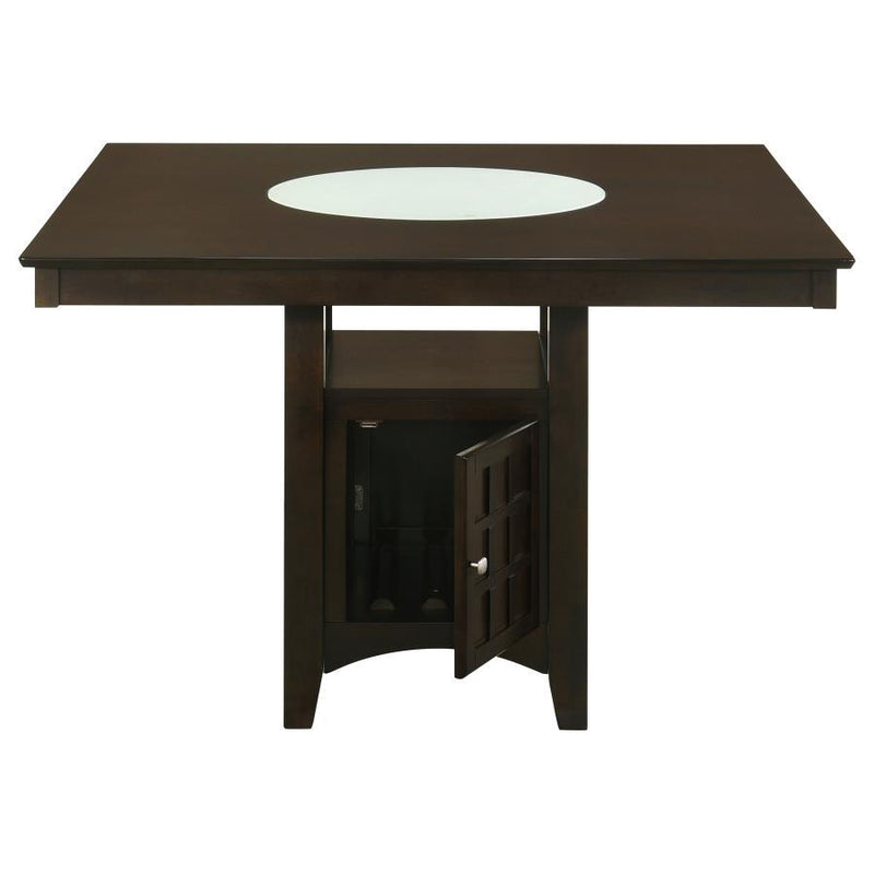 Gabriel - Square Counter Height Dining Table - Cappuccino