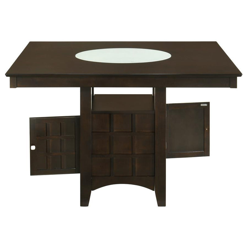 Gabriel - Square Counter Height Dining Table - Cappuccino